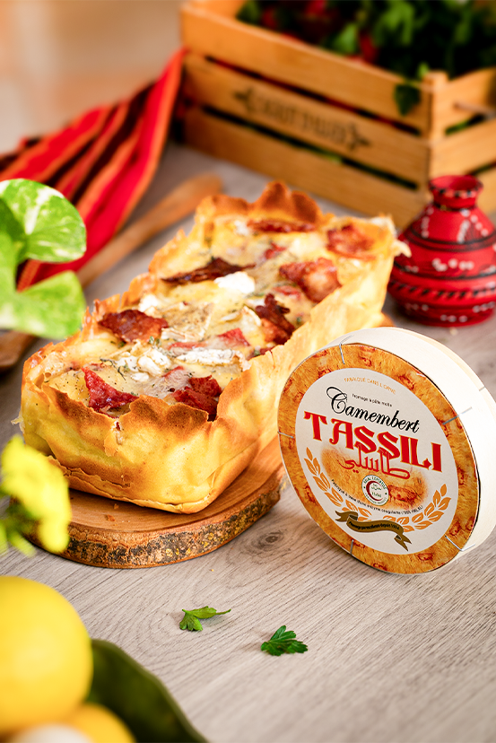 Cake camembert Tassili, viande fumée